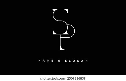 PS, SP Abstract Letters Logo Monogram