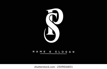 PS, SP Abstract Letters Logo Monogram