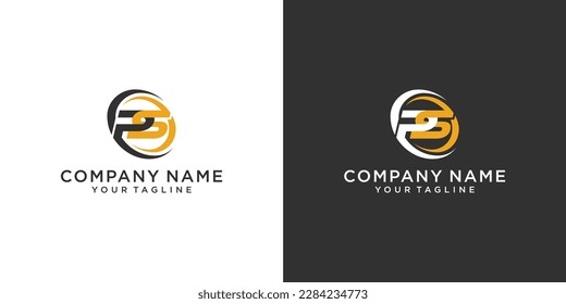 vector de diseño de logotipo de letras iniciales PS o SP