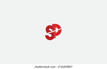 PS or SP letter logo. Unique attractive creative modern initial PS SP P S initial based letter icon logo
