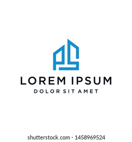 PS SP Logo Monogram Icon Vector Template