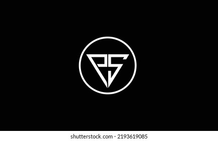PS SP P S Letter Logo Alphabet Design Template Vector