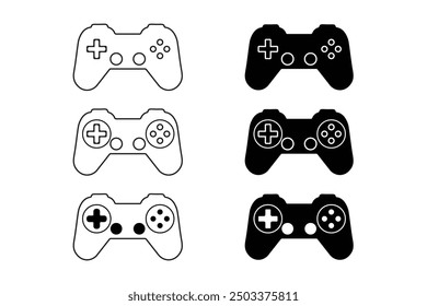 PS Stick Icono de Ilustración vectorial Plantilla Tres Estilos