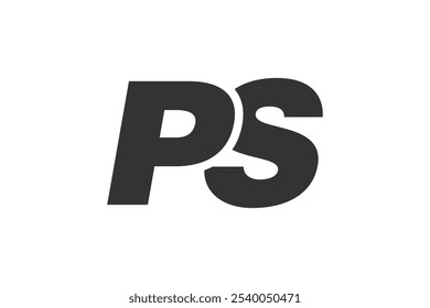 PS Techno Editable Font Logo For Corporate Branding. Bold, Futuristic Design With Unique Typographic Ideas. Minimal Custom Type And Dynamic Letter Variations For Promotion, Printing, And Book Titles