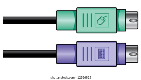 PS2 cable, vector