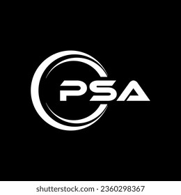 PSA Letter Logo Design, Inspiration für eine einzigartige Identität. Modernes Eleganz und kreatives Design. Markieren Sie Ihren Erfolg mit dem Markieren dieses Logos.