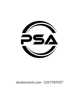 PSA Logo Design, Inspiration for a Unique Identity. Modern Elegance and Creative Design. Watermark Your Success with the Striking this Logo.