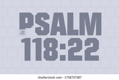 Psalm 118:22 Bible Scripture Cornerstone Verse