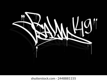 PSALM 149 graffiti tag style design