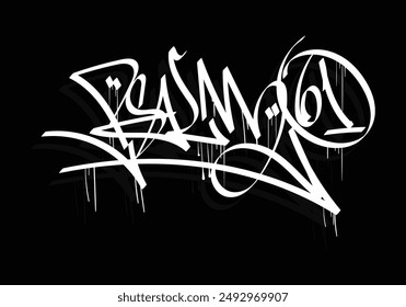 PSALM 61 graffiti tag style design