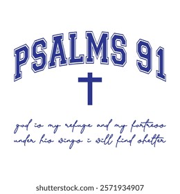 Psalms 91 god is my refuge and my fortress under his wings i will find shelter