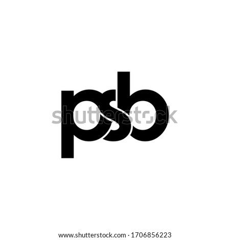 psb letter original monogram logo design