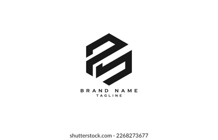 PSB, PBS, PCB, PBC, Abstract initial monogram letter alphabet logo design