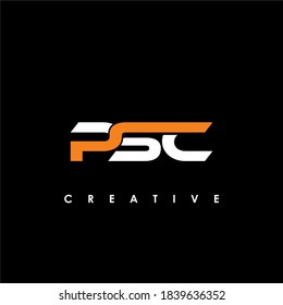 PSC Letter Initial Logo Design Template Vector Illustration