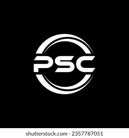 PSC Logo Design, Inspiration für eine einzigartige Identität. Modernes Eleganz und kreatives Design. Markieren Sie Ihren Erfolg mit dem Markieren dieses Logos.