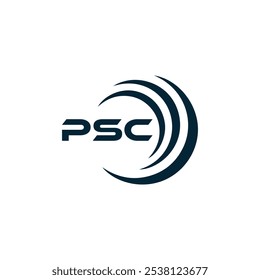 Logotipo do PSC. P S C design. Carta branca do PSC. PSC, P S C letra logotipo design. P S C letra logotipo design em OURO,