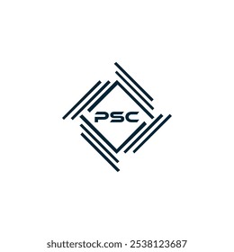 Logotipo do PSC. P S C design. Carta branca do PSC. PSC, P S C letra logotipo design. P S C letra logotipo design em OURO,