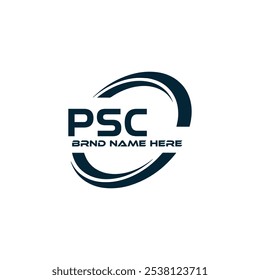 Logotipo do PSC. P S C design. Carta branca do PSC. PSC, P S C letra logotipo design. P S C letra logotipo design em OURO,