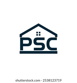 Logotipo do PSC. P S C design. Carta branca do PSC. PSC, P S C letra logotipo design. P S C letra logotipo design em OURO,