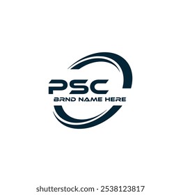 Logotipo do PSC. P S C design. Carta branca do PSC. PSC, P S C letra logotipo design. P S C letra logotipo design em OURO,