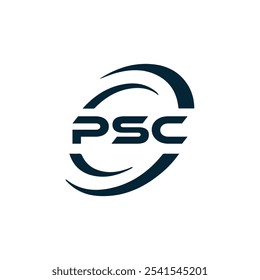 Logotipo do PSC. P S C design. Carta branca do PSC. PSC, P S C letra logotipo design. P S C letra logotipo design em OURO,