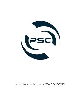 Logotipo do PSC. P S C design. Carta branca do PSC. PSC, P S C letra logotipo design. P S C letra logotipo design em OURO,