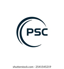 Logotipo do PSC. P S C design. Carta branca do PSC. PSC, P S C letra logotipo design. P S C letra logotipo design em OURO,