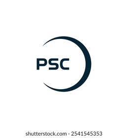 Logotipo do PSC. P S C design. Carta branca do PSC. PSC, P S C letra logotipo design. P S C letra logotipo design em OURO,