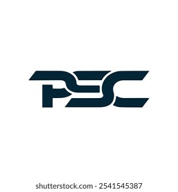 Logotipo do PSC. P S C design. Carta branca do PSC. PSC, P S C letra logotipo design. P S C letra logotipo design em OURO,