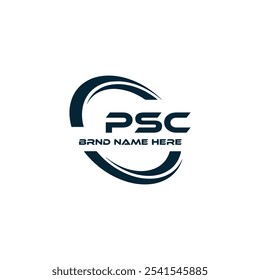 Logotipo do PSC. P S C design. Carta branca do PSC. PSC, P S C letra logotipo design. P S C letra logotipo design em OURO,