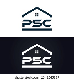 Logotipo do PSC. P S C design. Carta branca do PSC. PSC, P S C letra logotipo design. P S C letra logotipo design em OURO,