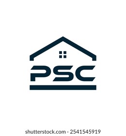 Logotipo do PSC. P S C design. Carta branca do PSC. PSC, P S C letra logotipo design. P S C letra logotipo design em OURO,