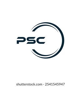 Logotipo do PSC. P S C design. Carta branca do PSC. PSC, P S C letra logotipo design. P S C letra logotipo design em OURO,