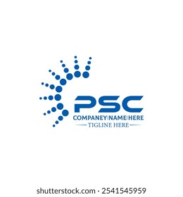 Logotipo do PSC. P S C design. Carta branca do PSC. PSC, P S C letra logotipo design. P S C letra logotipo design em OURO,