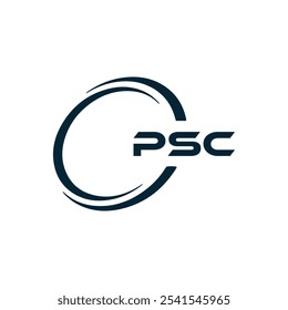 Logotipo do PSC. P S C design. Carta branca do PSC. PSC, P S C letra logotipo design. P S C letra logotipo design em OURO,