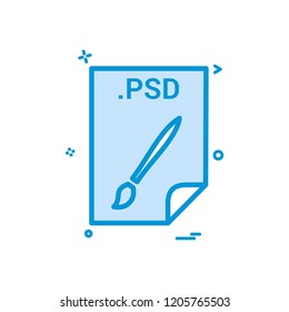 PSD application download file files format icon vector design