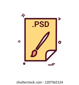 PSD application download file files format icon vector design