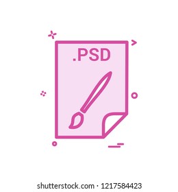 PSD application download file files format icon vector design