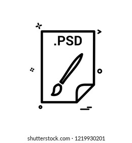 PSD application download file files format icon vector design