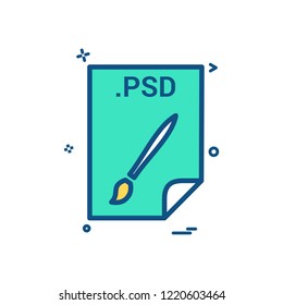 PSD application download file files format icon vector design