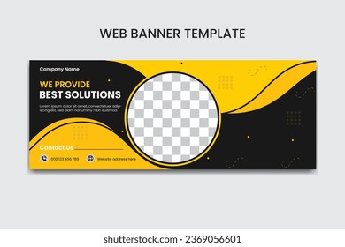 PSD digital business marketing web banner template