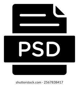 Psd Document File Icon Element For Design