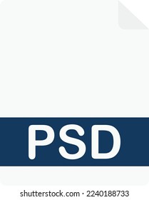 psd Document File Vector Flat Illustration