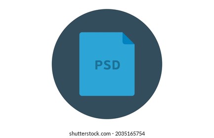 Psd file flat vector icon. Elements for mobile concept and web apps. 