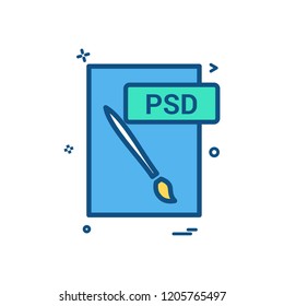 psd file format icon vector design