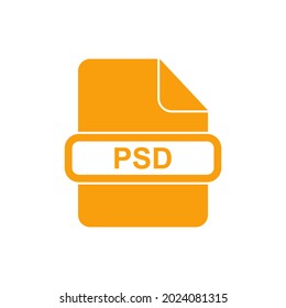 PSD file format icon vector sign symbol