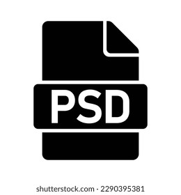 PSD File Format Icon, Vector Graphics