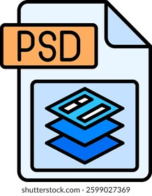 Psd file format Line vector Icon Design