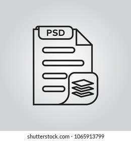 PSD file fromat icon