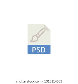 psd file icon on a white background